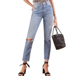 Reformation Julia High Cigarette Jeans – Arches Wash, Size 27
